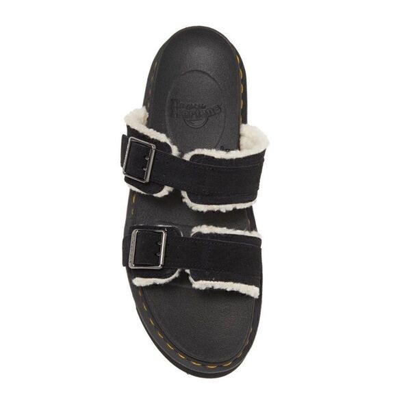 Dr. Martens | Myles Faux Fur Platform Sandals - Picture 4 of 10